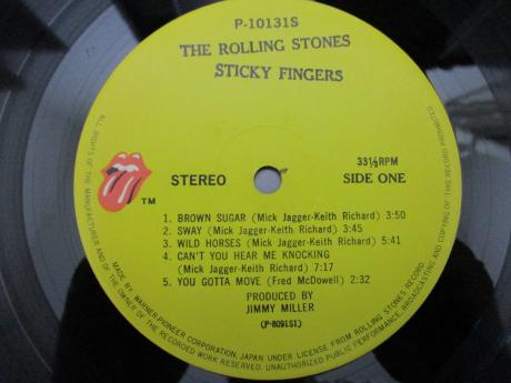 Rolling Stones Sticky Fingers Japan Early LP PINK OBI ZIPPER