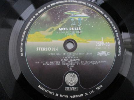 Black Sabbath Mob Rules Japan Orig. LP OBI