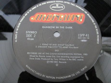 DIO Rainbow In The Dark Japan Orig. 5 Track 12” OBI