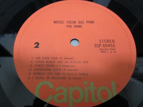 The Band Music From Big Pink Japan Rare LP ROCK NOW PINK OBI