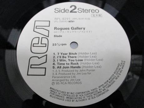 Slade Rogues Gallery Japan PROMO LP OBI WHITE LABEL