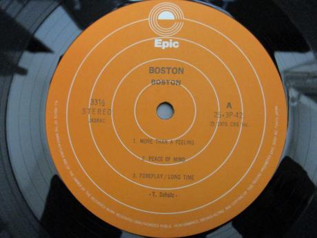 Boston 1st Same Title Japan Early Press LP RED OBI