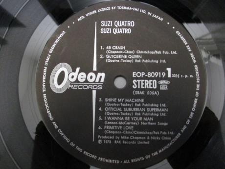 Suzi Quatro 1st S/T Same Title Japan Early Press LP OBI BOOKLET ODEON
