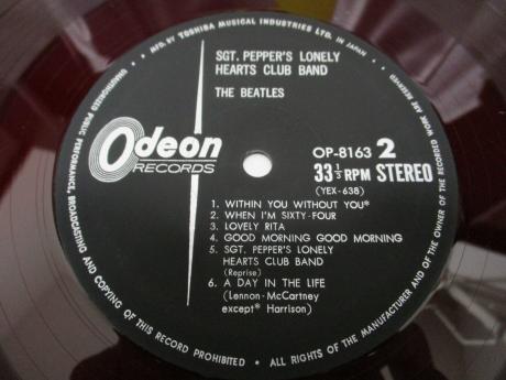 Beatles Sgt. Peppers Lonely Hearts Club Band Japan Orig. LP ODEON RED WAX