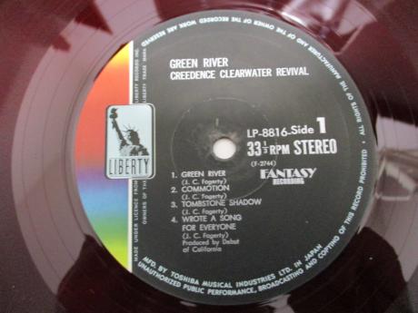 CCR Creedence Clearwater Revival Green River Japan Orig. LP G/F RED WAX