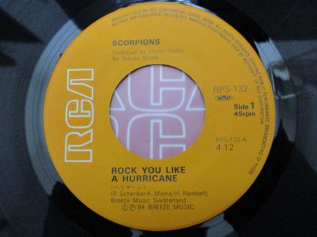Scorpions Rock You Like A Hurricane Japan 7” PS