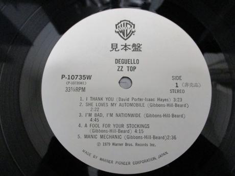 ZZ TOP Deguello Japan Orig. PROMO LP OBI WHITE LABEL