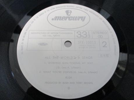 Rush All The World's A Stage Japan Orig. PROMO 2LP WHITE LABELS