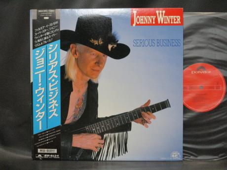 Johnny Winter Serious Business Japan Orig. LP OBI