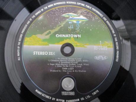 Thin Lizzy Chinatown Japan Orig. LP OBI