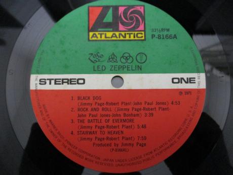 Led Zeppelin IV ( Same Title ) Japan Orig. LP OBI