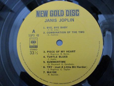 Janis Joplin New Gold Disc Japan ONLY LP OBI