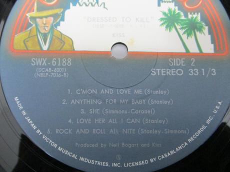 Kiss Dressed to Kill Japan Orig. LP OBI