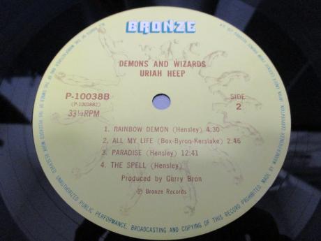 Uriah Heep Demons and Wizards Japan Rare LP BLUE OBI