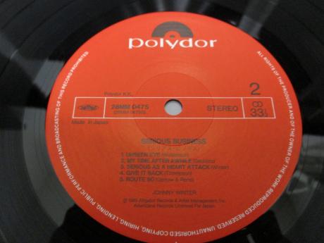 Johnny Winter Serious Business Japan Orig. LP OBI