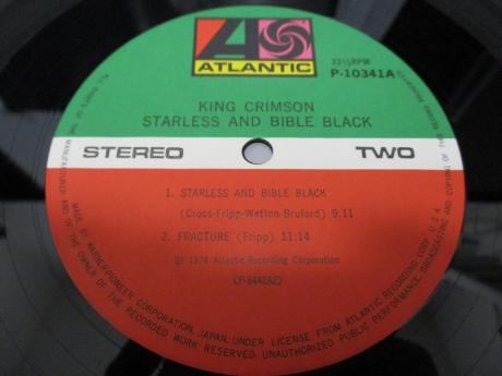 King Crimson Starless and Bible Black Japan Early LP OBI