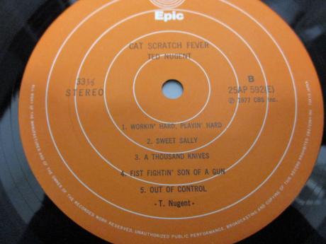 Ted Nugent Cat Scratch Fever Japan Orig. LP OBI