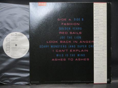 David Bowie Golden Years Japan PROMO LP OBI WHITE LABEL