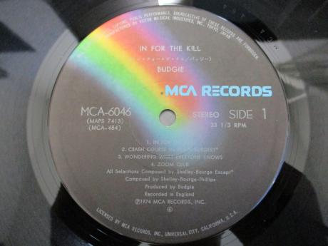 Budgie In For The Kill! Japan Orig. LP OBI DIF