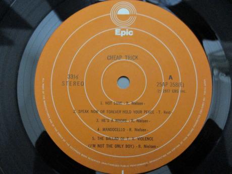 Cheap Trick 1st S/T Same Title Japan Orig. LP OBI