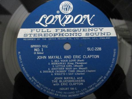 John Mayall & Eric Clapton Bluesbreakers Japan Early Press LP OBI DIF
