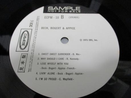 Jeff Beck Bogert & Appice S/T Japan Orig. PROMO LP OBI WHITE LABEL