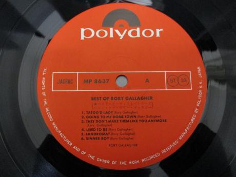 Rory Gallagher Best Of Japan ONLY 2LP G/F INSERT