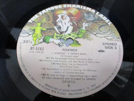 Genesis Foxtrot Japan Rare LP RED OBI INSERT
