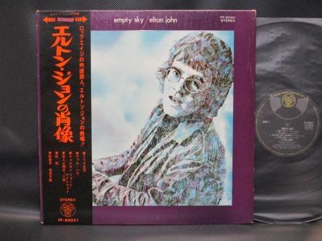 Backwood Records Elton John Empty Sky Japan Early Press Lp Obi Used Japanese Press Vinyl Records For Sale