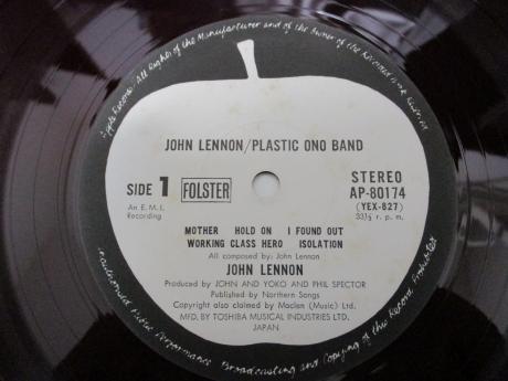 John Lennon & Plastic Ono Band Same Title Japan Orig. LP OBI