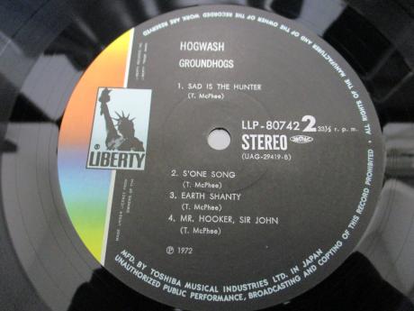 Groundhogs Hogwash Japan Orig. LP INSERT