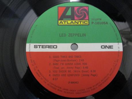 Led Zeppelin 1st Same Title Japan Rare LP OBI BIG POSTER