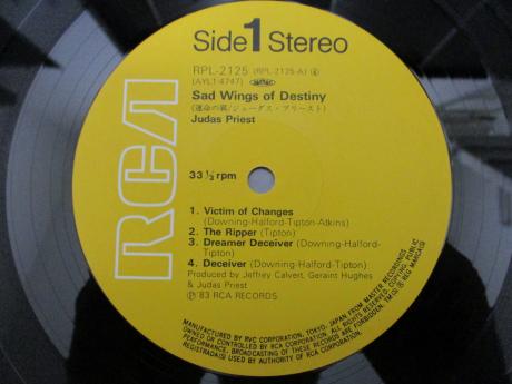 Judas Priest Sad Wings of Destiny Japan Rare LP BLUE OBI