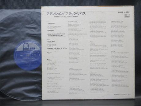 Black Sabbath Attention ! Japan LTD LP RARE LIVE COVER