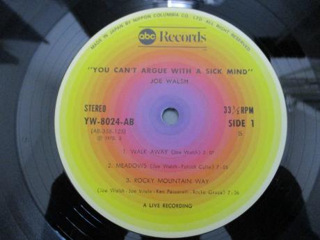 James Gang Joe Walsh You Can’t Argue With a Sick Mind Japan LTD LP OBI