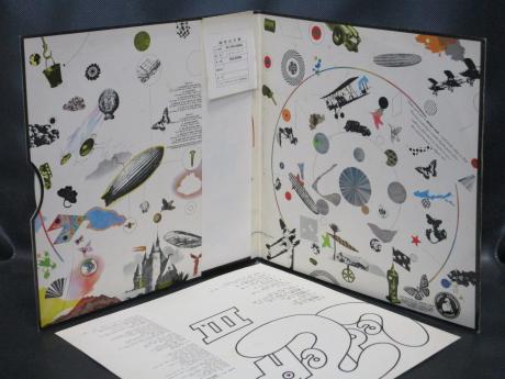 Led Zeppelin 3rd III Japan Rare LP OBI BIG POSTER