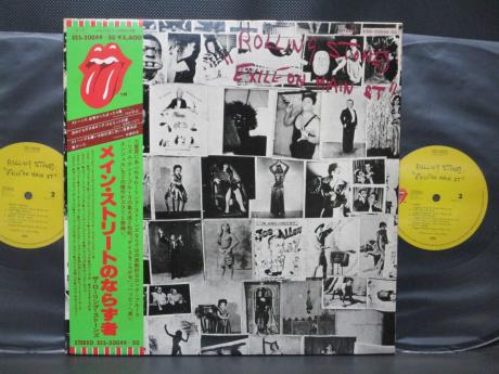 Rolling Stones Exile Main St Japan EMI 2LP OBI