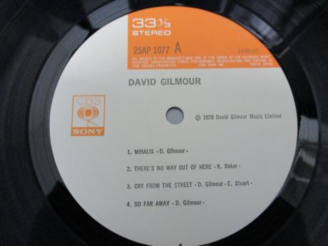 Pink Floyd David Gilmour Same Title Japan Orig. LP OBI