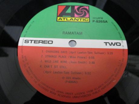 Ramatam 1st Same Title Japan Orig. LP INSERT
