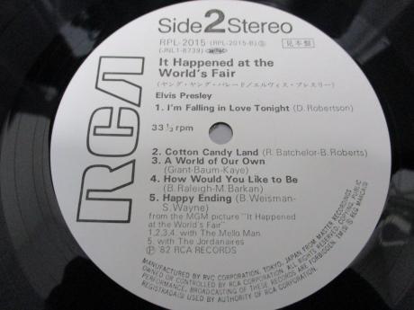 Elvis Presley It Happened At The World's Fair Japan PROMO LP OBI WHITE LABEL