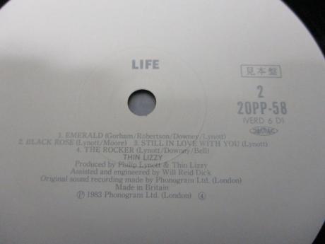 Thin Lizzy Life - Live Japan Orig. PROMO 2LP OBI WHITE LABELS