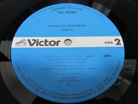 Europe Wings of Tomorrow Japan Orig. LP OBI