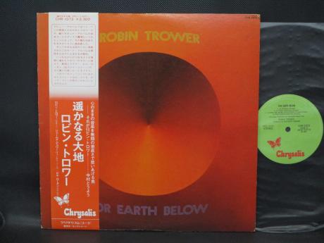 Robin Trower For Earth Below Japan Orig. LP OBI BOOKLET