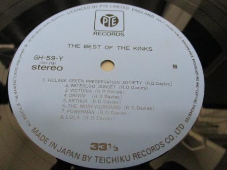 Kinks The Best Of Japan ONLY LP OBI INSERT