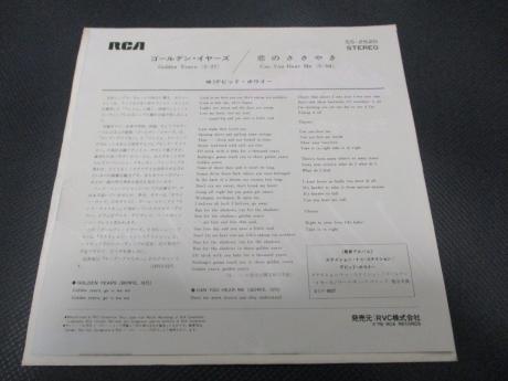 David Bowie Golden Years Japan Orig. 7" RARE PS