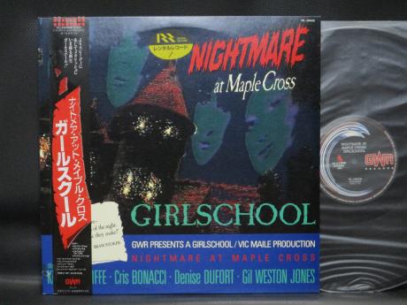 Girlschool Nightmare At Maple Cross Japan Orig. LP OBI