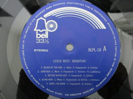 Leslie West Mountain Japan Early Press LP DIF G/F