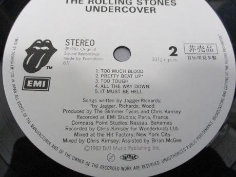 Rolling Stones Undercover Japan Orig. PROMO LP OBI WHITE LABEL