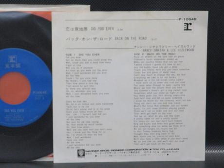 Nancy Sinatra & Lee Hezlewood Did You Ever Japan PROMO 7" PS
