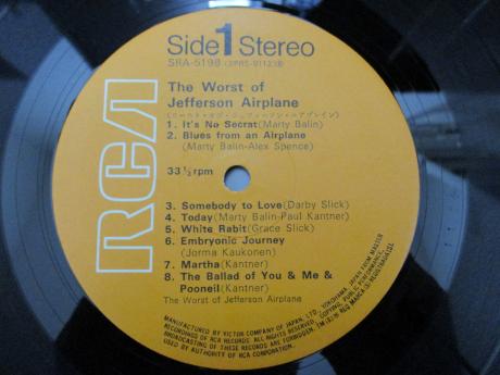 Jefferson Airplane Worst of Japan Orig. LP OBI G/F